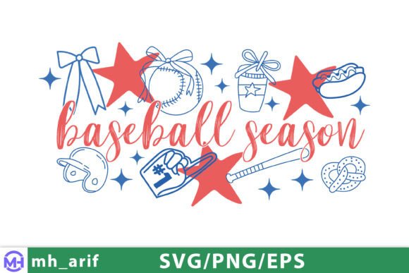 Baseball Season Hand-Drawn PNG Design: Elevate Your Creative Projects