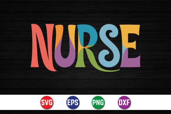 Colorful Nurse Typography Design: Bold, Modern, and Purpose-Driven