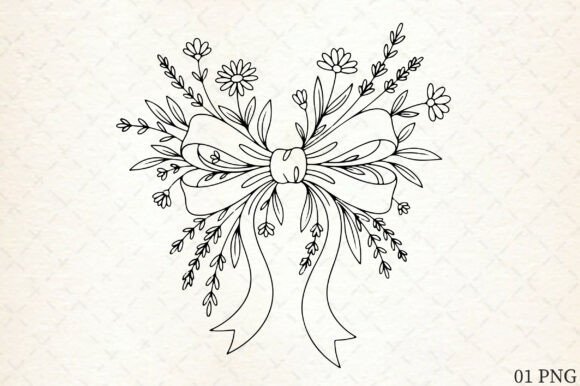 Coquette Flowers Sublimation Design: A Romantic Graphic Asset