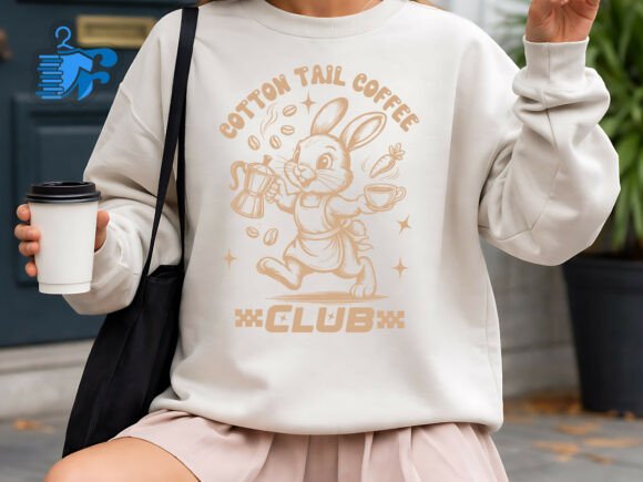Cotton Tail Coffee Club Bunny Design: A Versatile Creative Asset