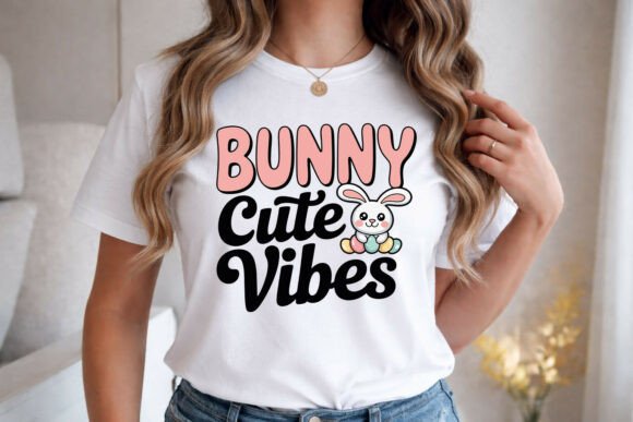 Cute Easter Bunny Vibes: A Playful Design for Spring