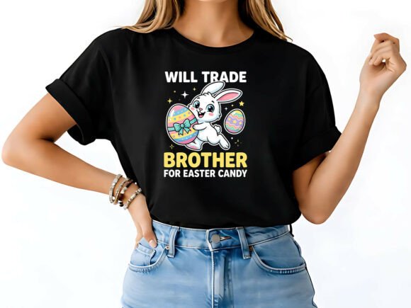 Funny Brother Easter T-Shirt Design: A Vibrant Seasonal Asset