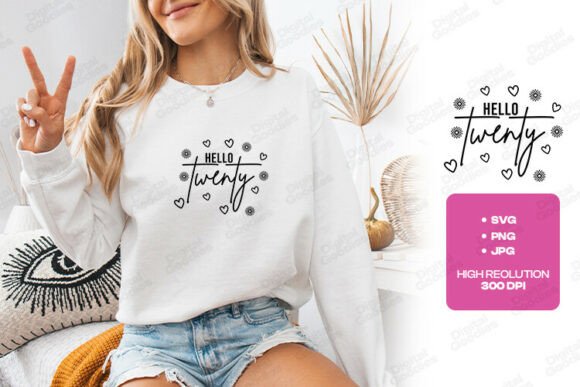 Hello Twenty: Elegant Typography for Milestone Designs