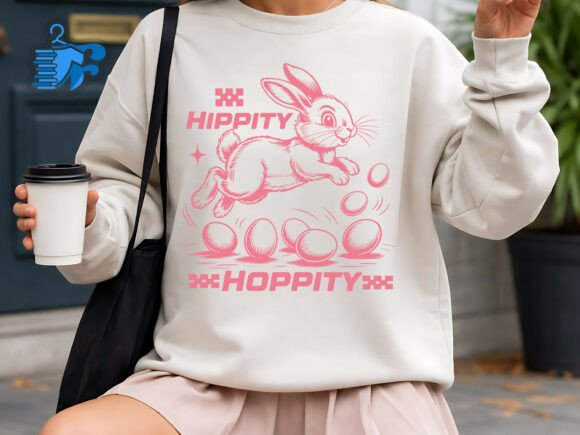 Hippity Hoppity Cute Easter Bunny Design: A Versatile Creative Asset