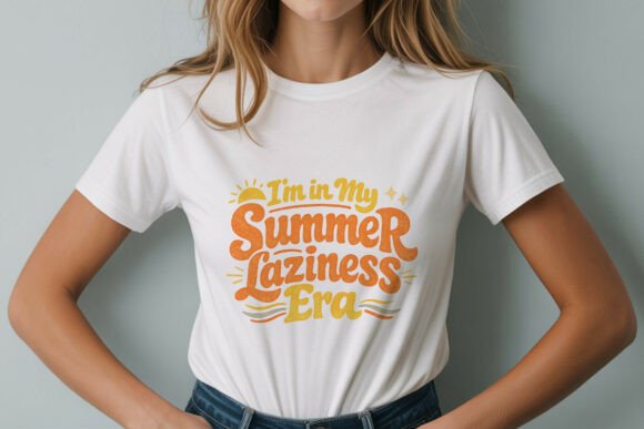 In My Summer Laziness Era Retro Design: A Visual Asset Guide