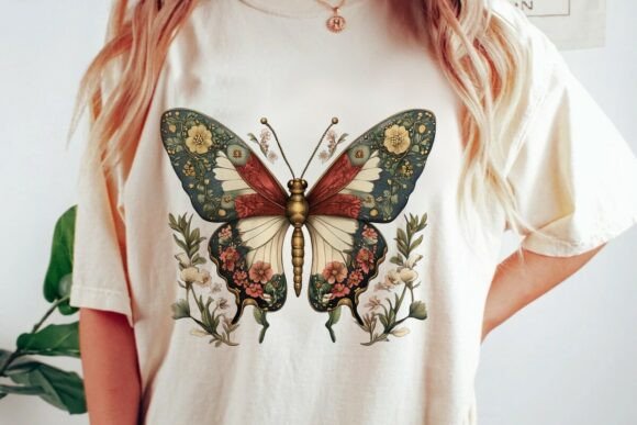 Ornate Floral Butterfly Design Png: Elevate Your Creative Projects