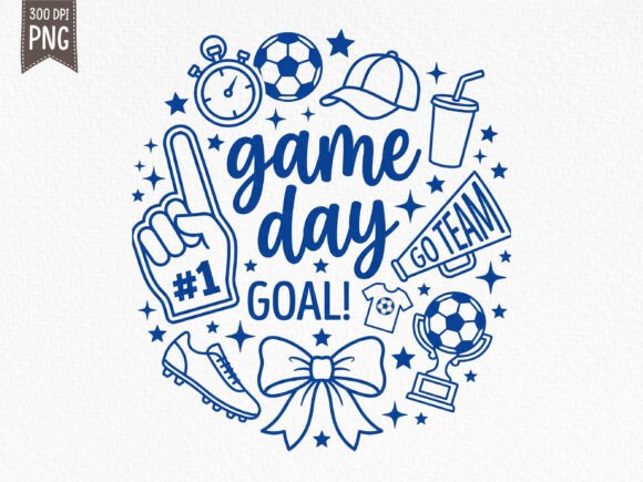 Soccer Doodles PNG: Dynamic Game Day Design Elements