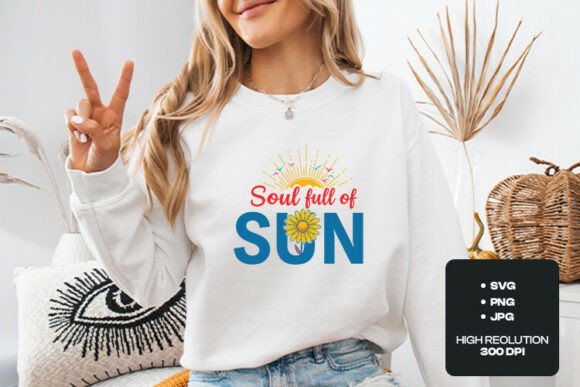Soul Full of Sun Summer SVG: Radiant Design for Creative Projects