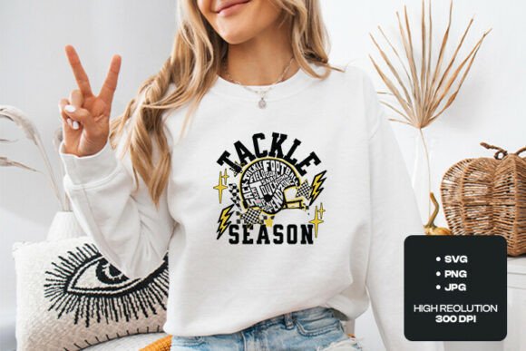Tackle Season Football SVG Design: Bold Energy for Projects